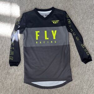 Like New Fly Racing Kids Black and Gray Jersey